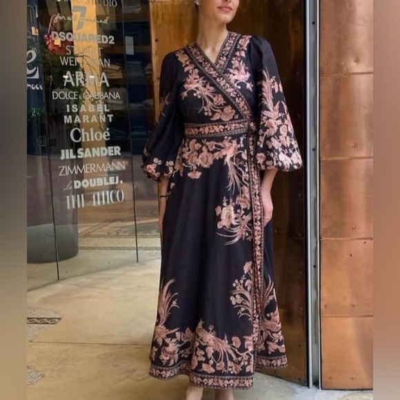 ZIMMERMANN Waverly Wrap Cotton Maxi Dress - Picture 2 of 16